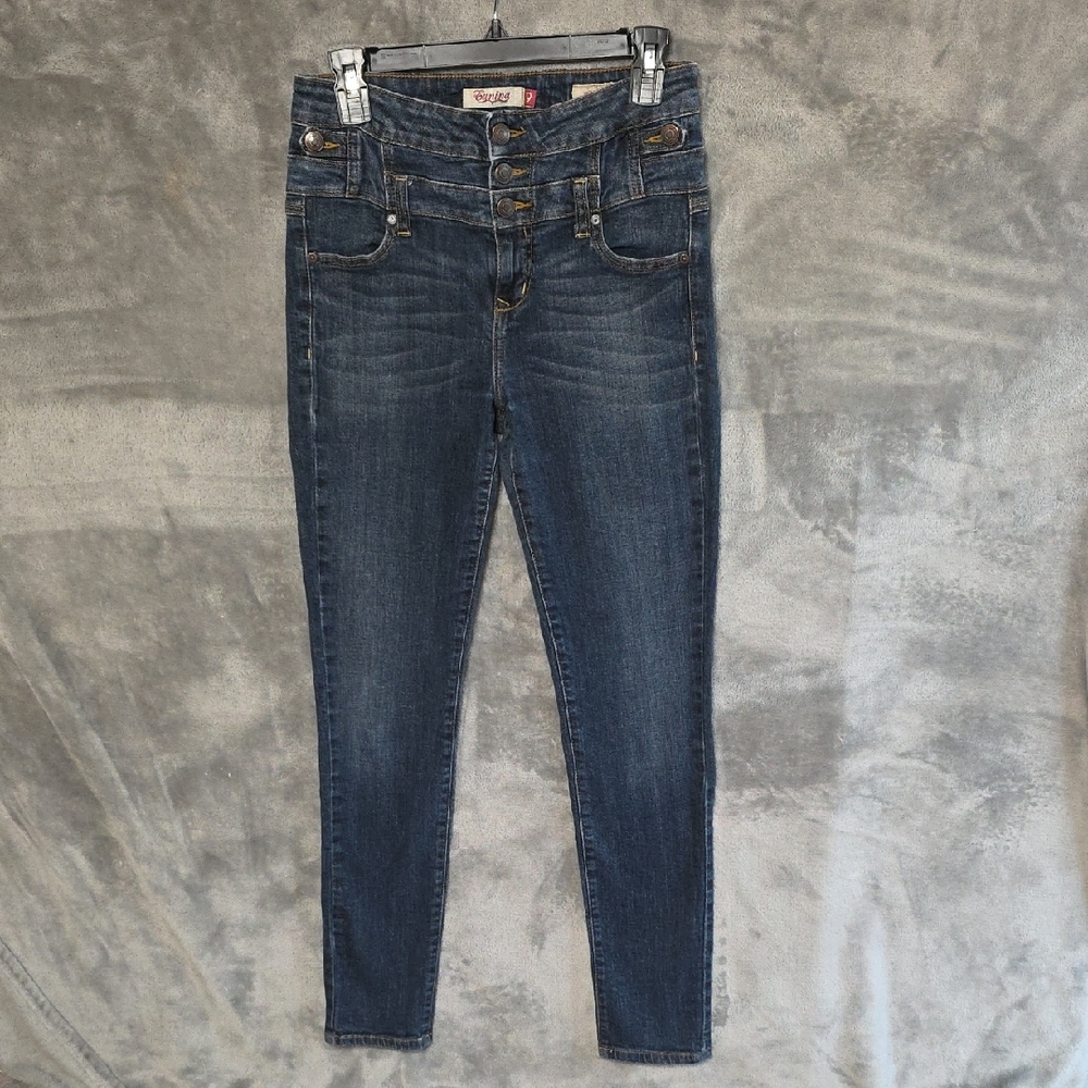 Eunina High Rise Dark Blue Jeans